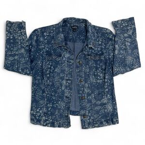 Y2K Vintage Erika Rhinestone Floral Denim Jacket
